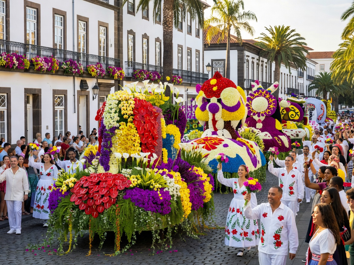 Madeira Funchal flower landscapes