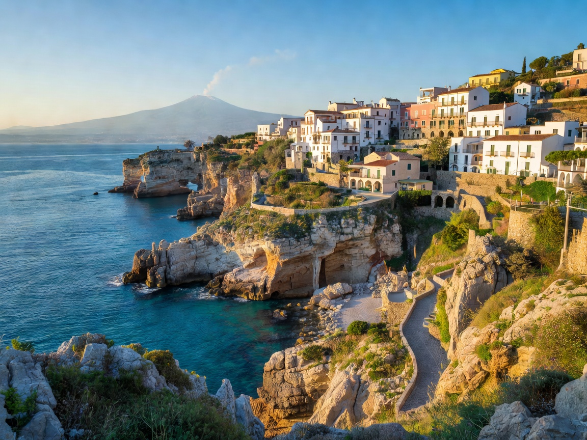 Sicily Taormina Coastline